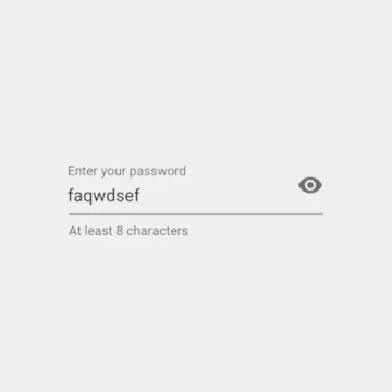 Shown password