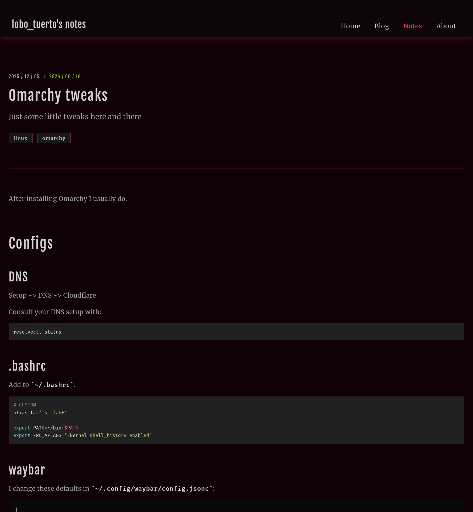 Previous site post page