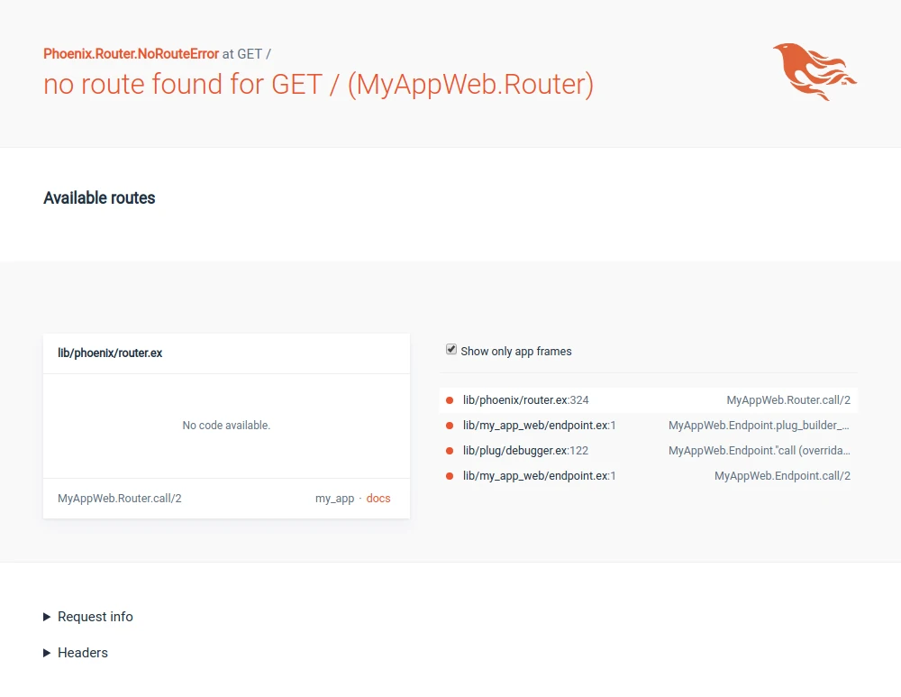 Router error