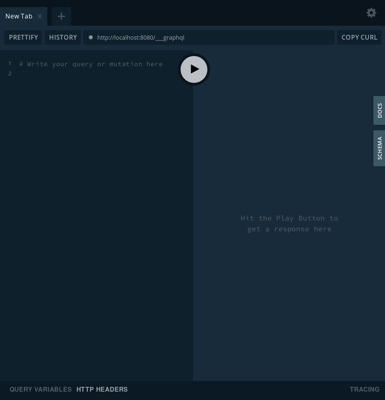 GraphQL playground